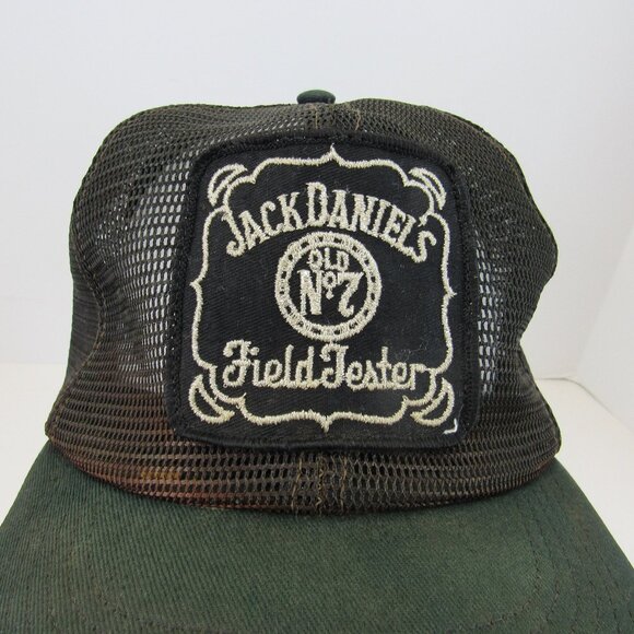 Vintage Jack Daniels Old No. 7 Field Tester Men Mesh Back Adj Snapback Cap Hat - Picture 1 of 9